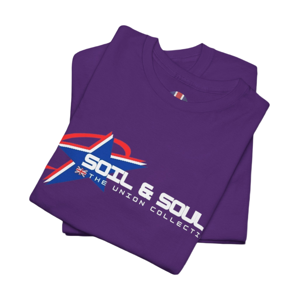 Soil & Soul Logo Tee | Retro Athletic Graphic T-Shirt | British Heritage Top