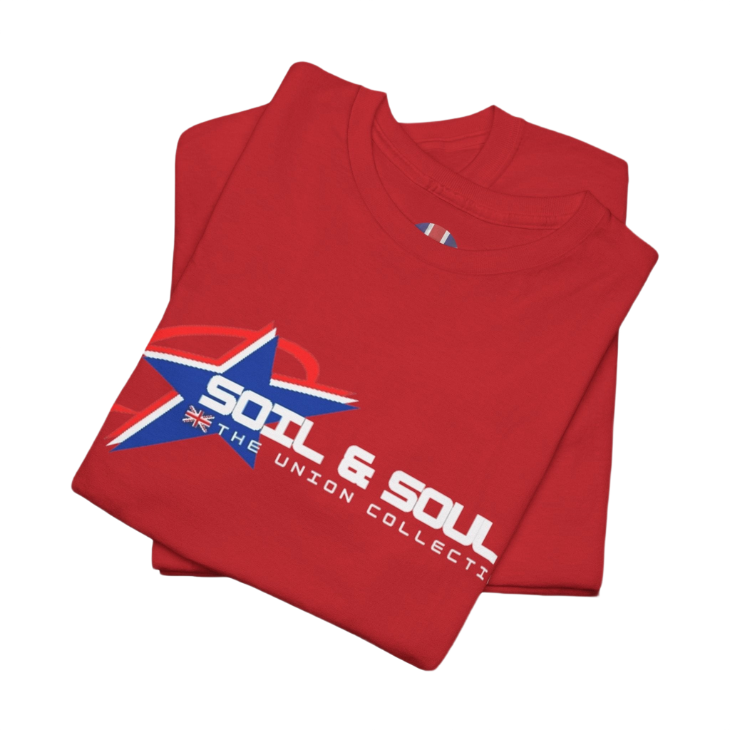 Soil & Soul Logo Tee | Retro Athletic Graphic T-Shirt | British Heritage Top