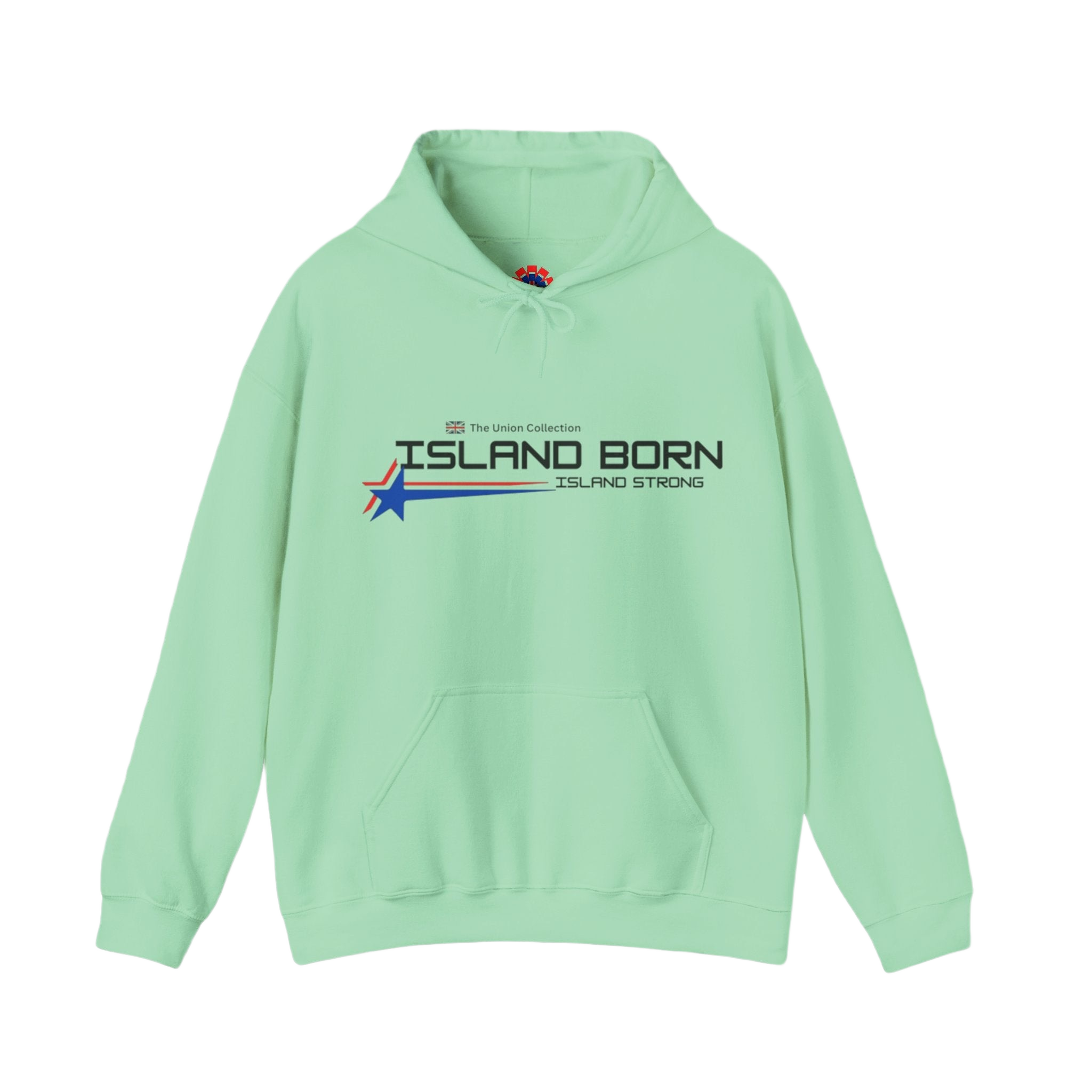 Island Born Hoodie | Island Strong Graphic Pullover | British Coastal Sweatshirt