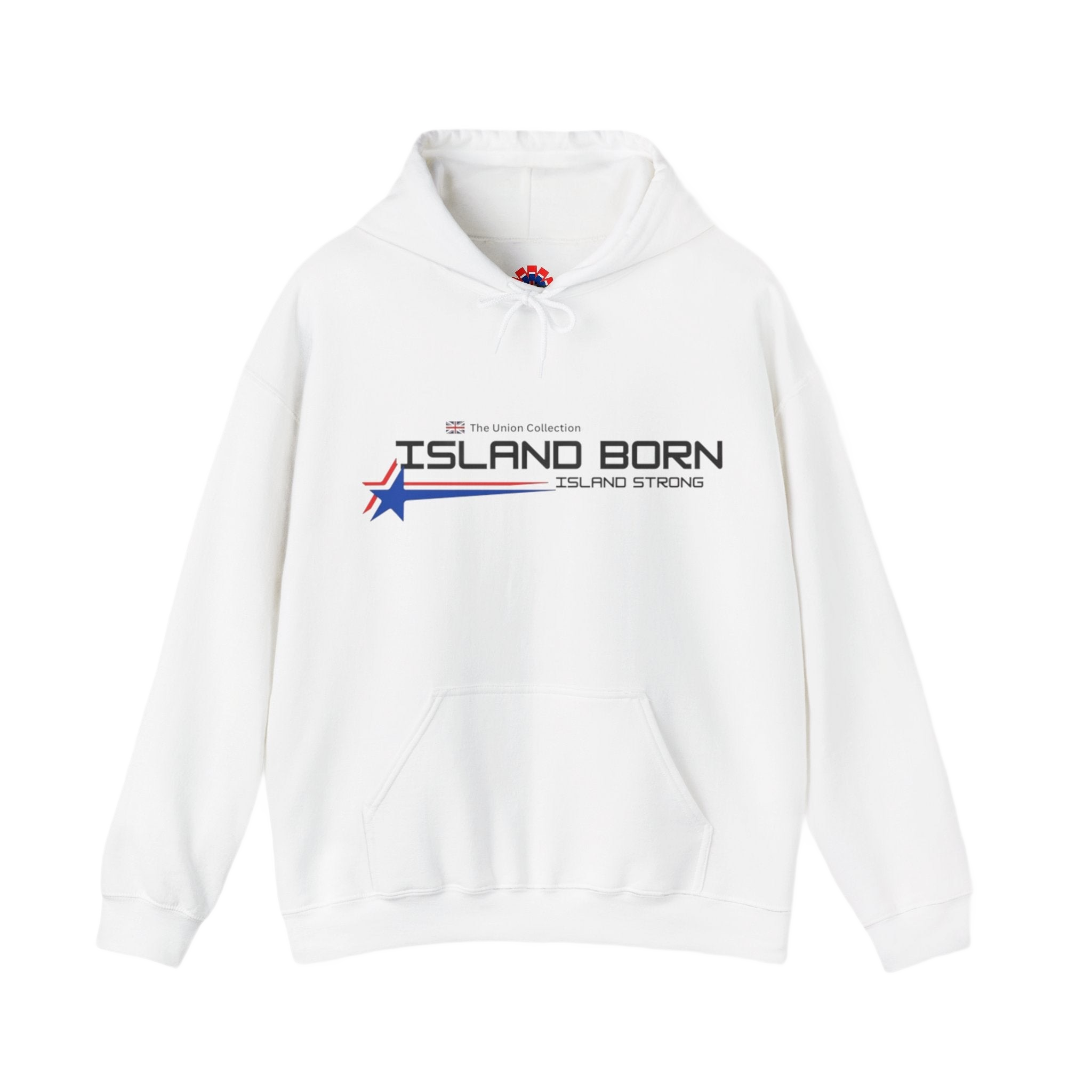 Island Born Hoodie | Island Strong Graphic Pullover | British Coastal Sweatshirt