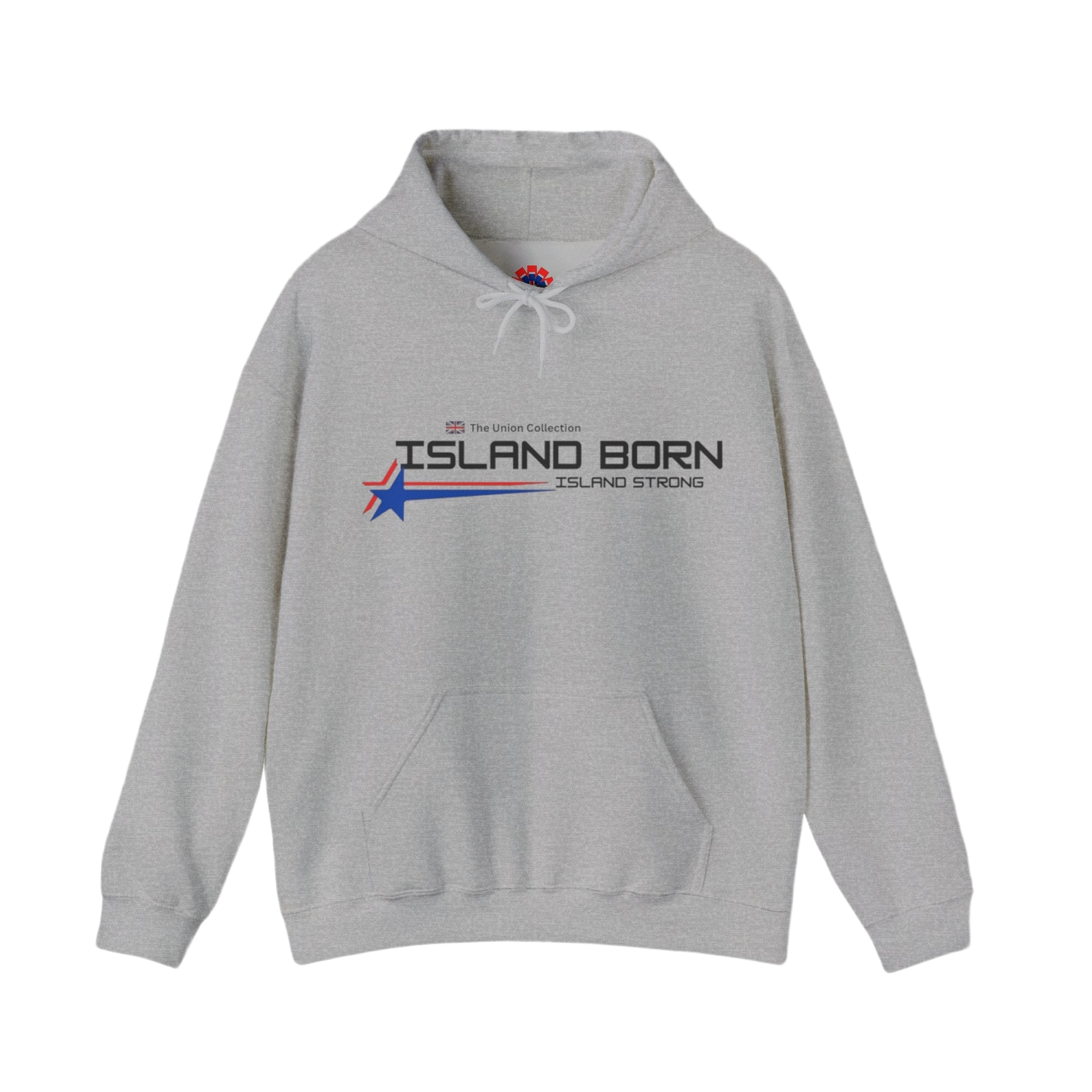 Island Born Hoodie | Island Strong Graphic Pullover | British Coastal Sweatshirt