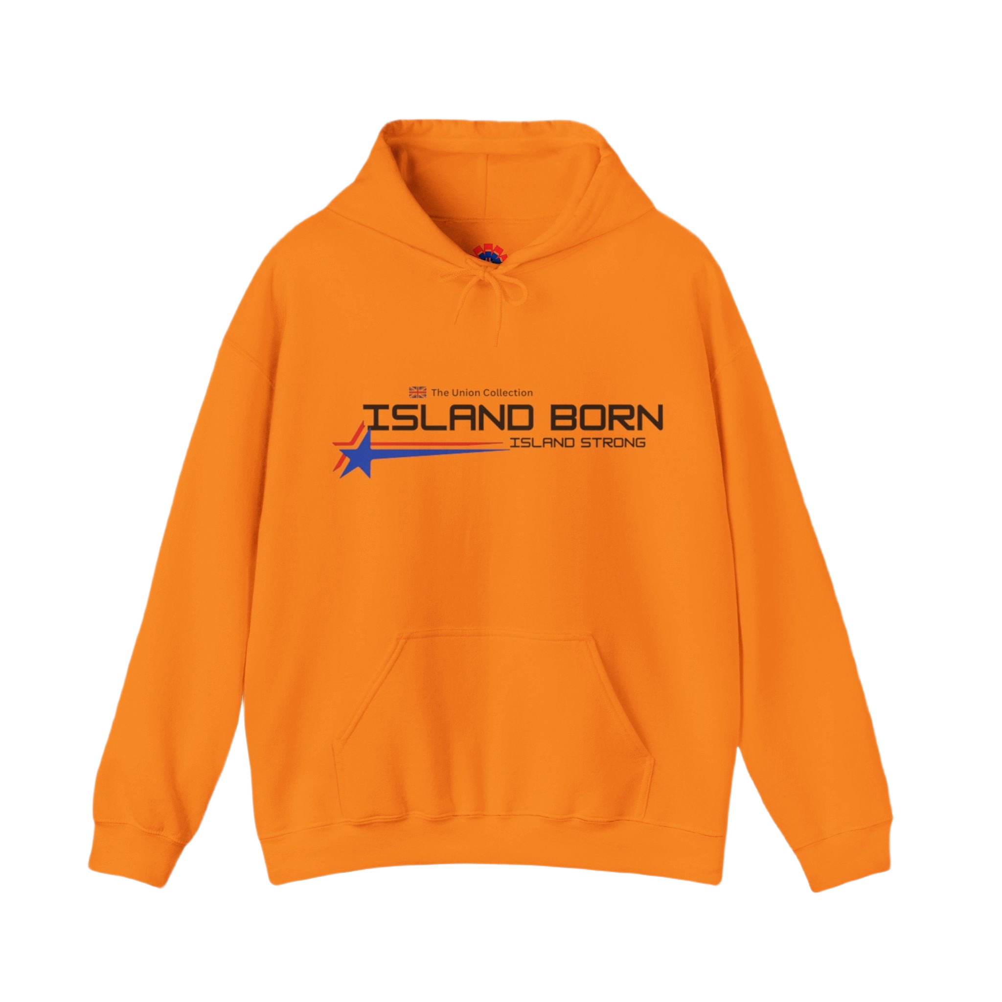 Island Born Hoodie | Island Strong Graphic Pullover | British Coastal Sweatshirt