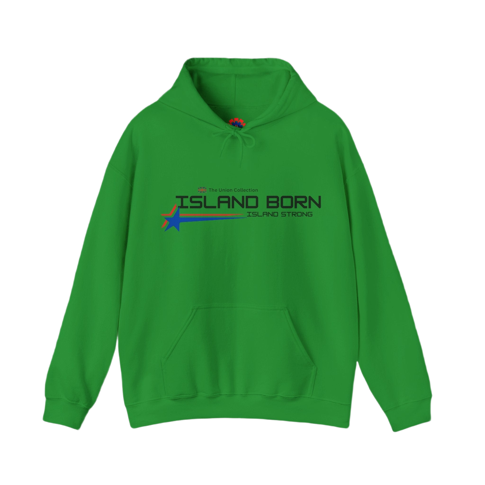 Island Born Hoodie | Island Strong Graphic Pullover | British Coastal Sweatshirt