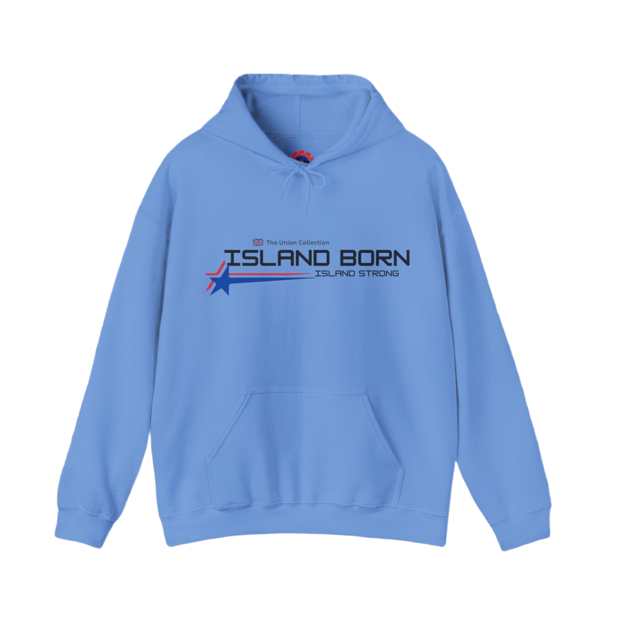 Island Born Hoodie | Island Strong Graphic Pullover | British Coastal Sweatshirt
