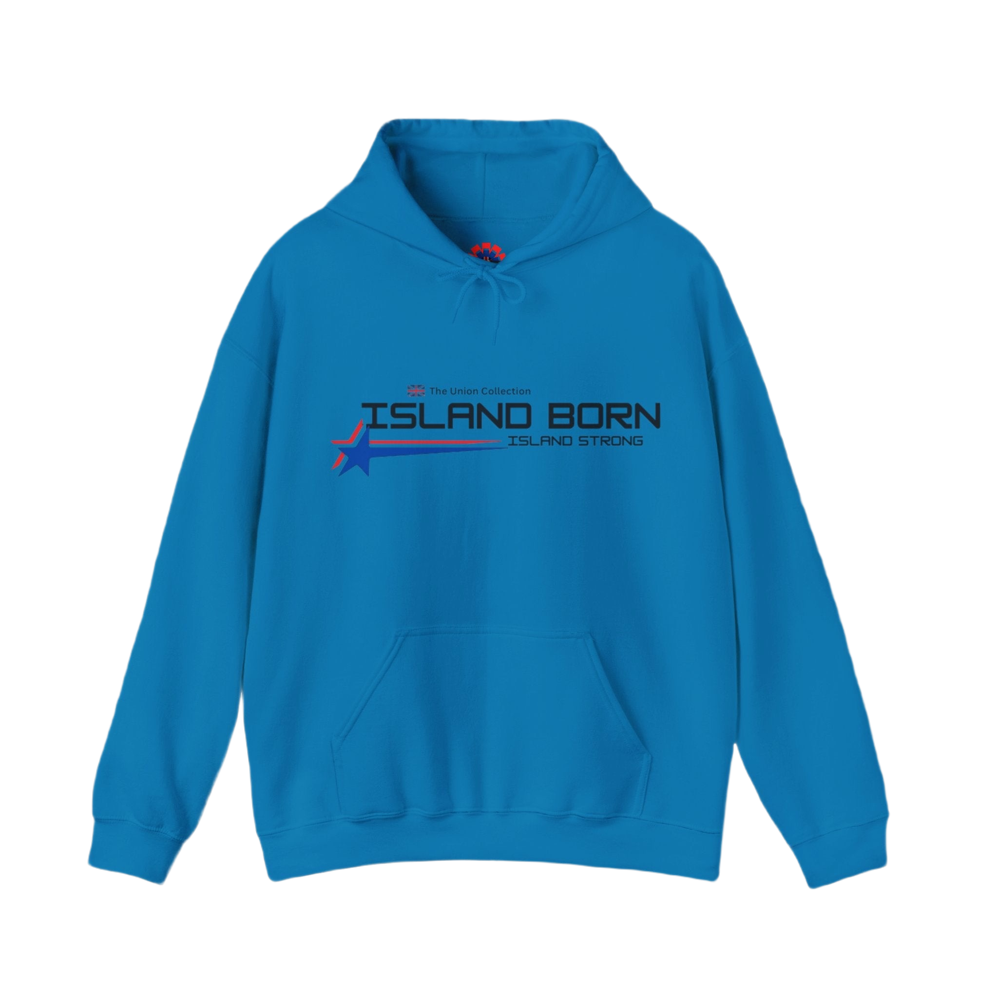 Island Born Hoodie | Island Strong Graphic Pullover | British Coastal Sweatshirt