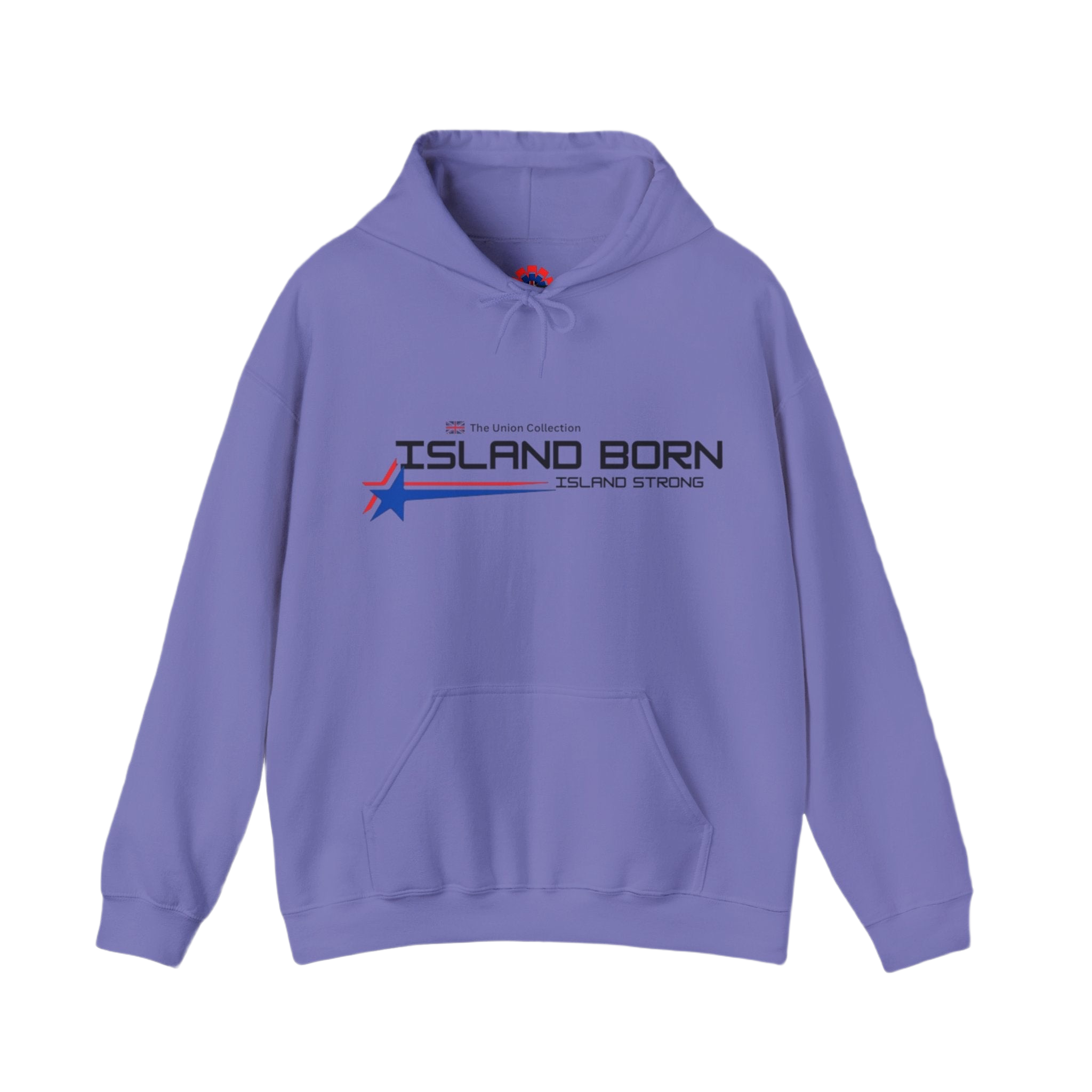Island Born Hoodie | Island Strong Graphic Pullover | British Coastal Sweatshirt