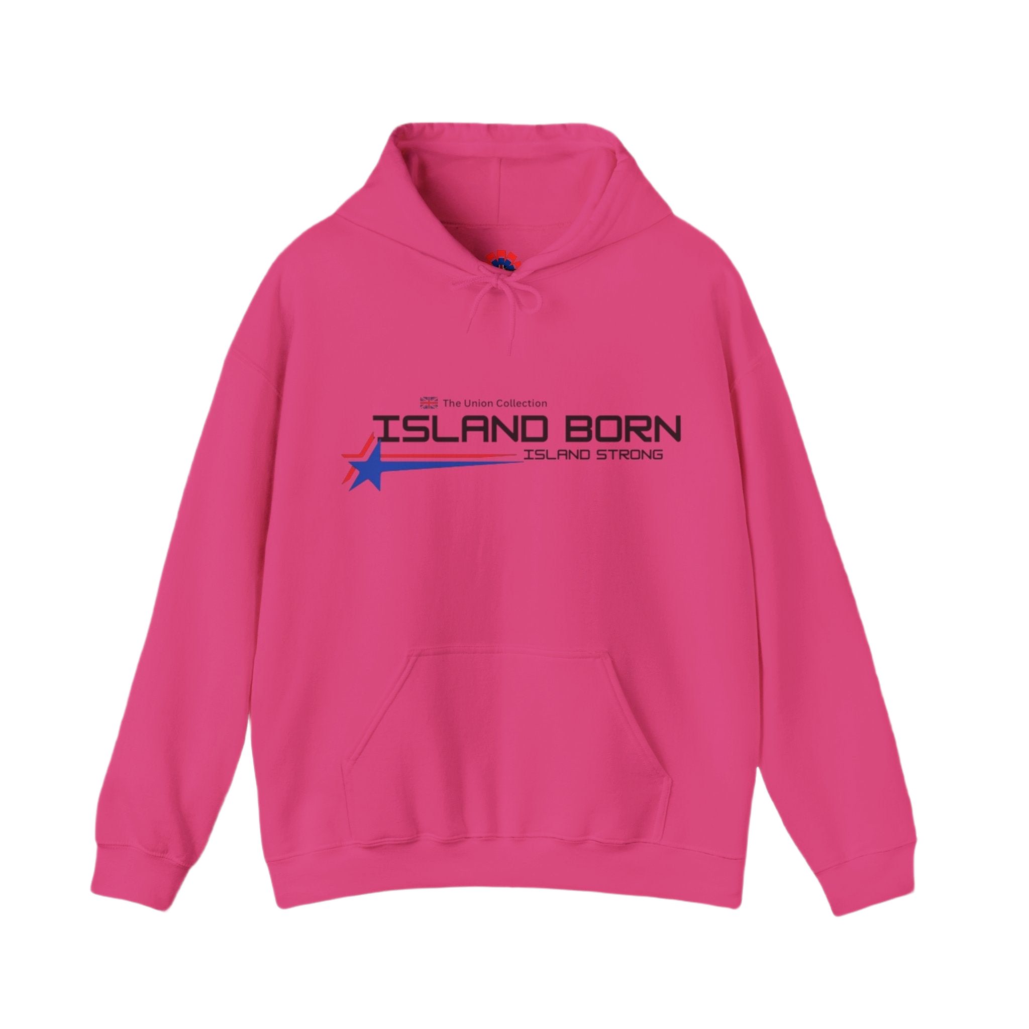 Island Born Hoodie | Island Strong Graphic Pullover | British Coastal Sweatshirt