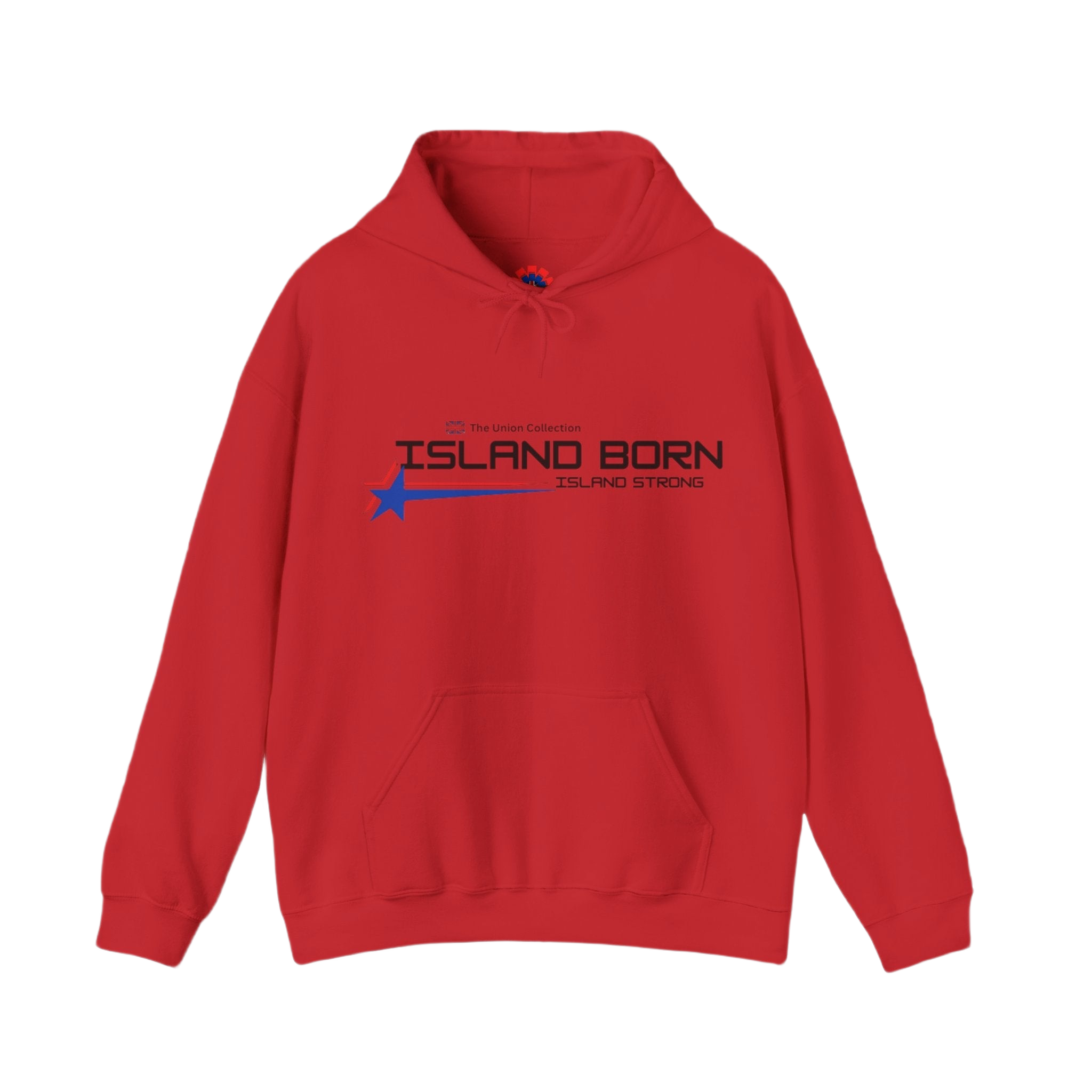 Island Born Hoodie | Island Strong Graphic Pullover | British Coastal Sweatshirt