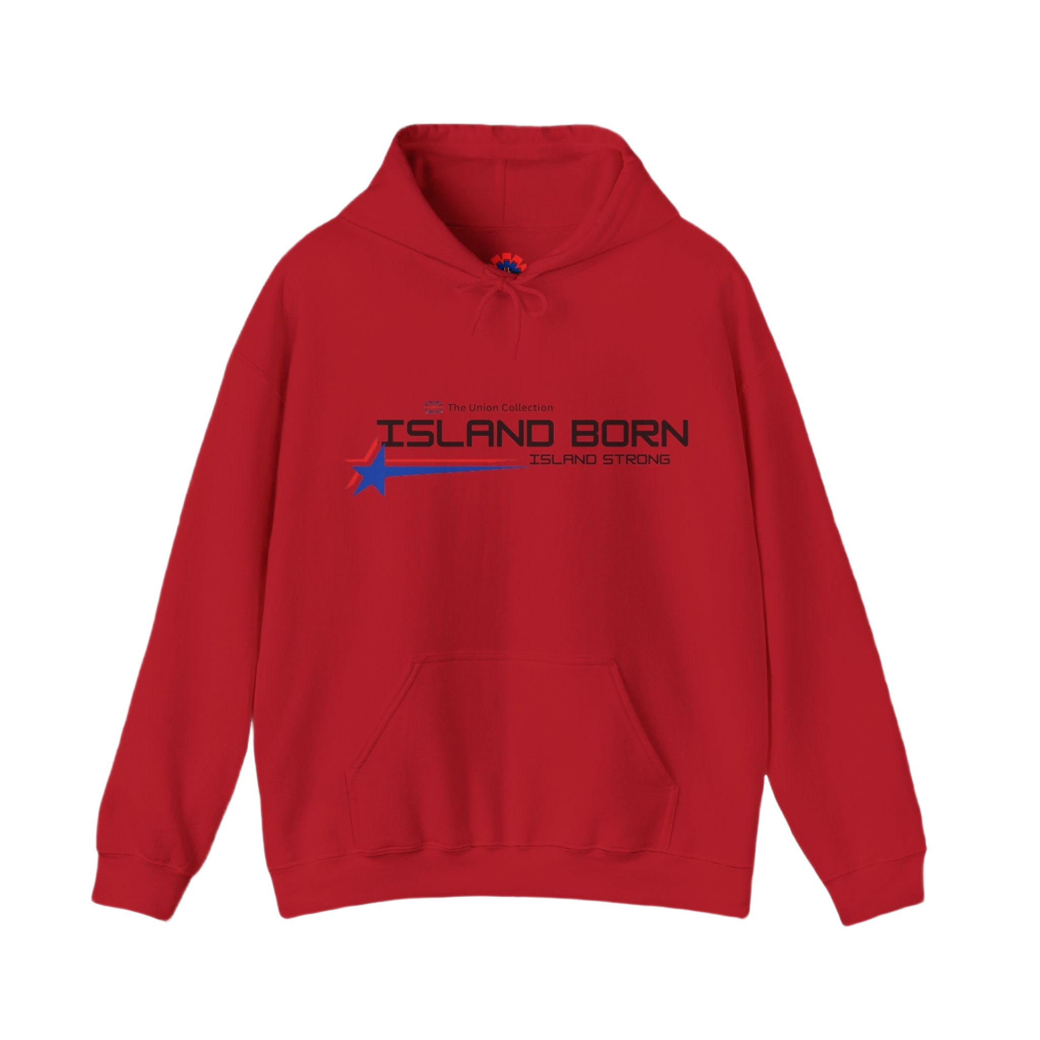 Island Born Hoodie | Island Strong Graphic Pullover | British Coastal Sweatshirt