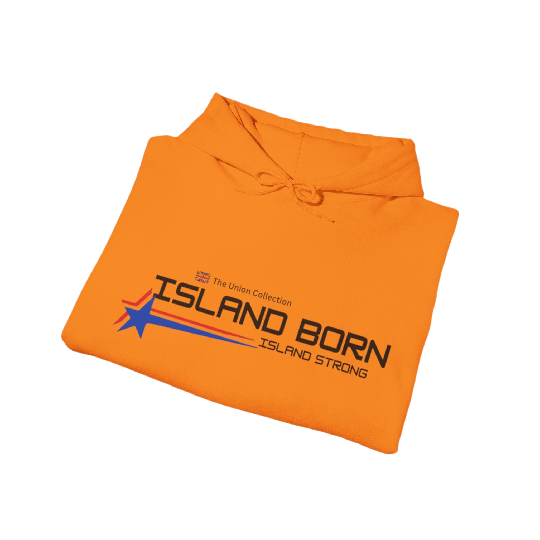 Island Born Hoodie | Island Strong Graphic Pullover | British Coastal Sweatshirt