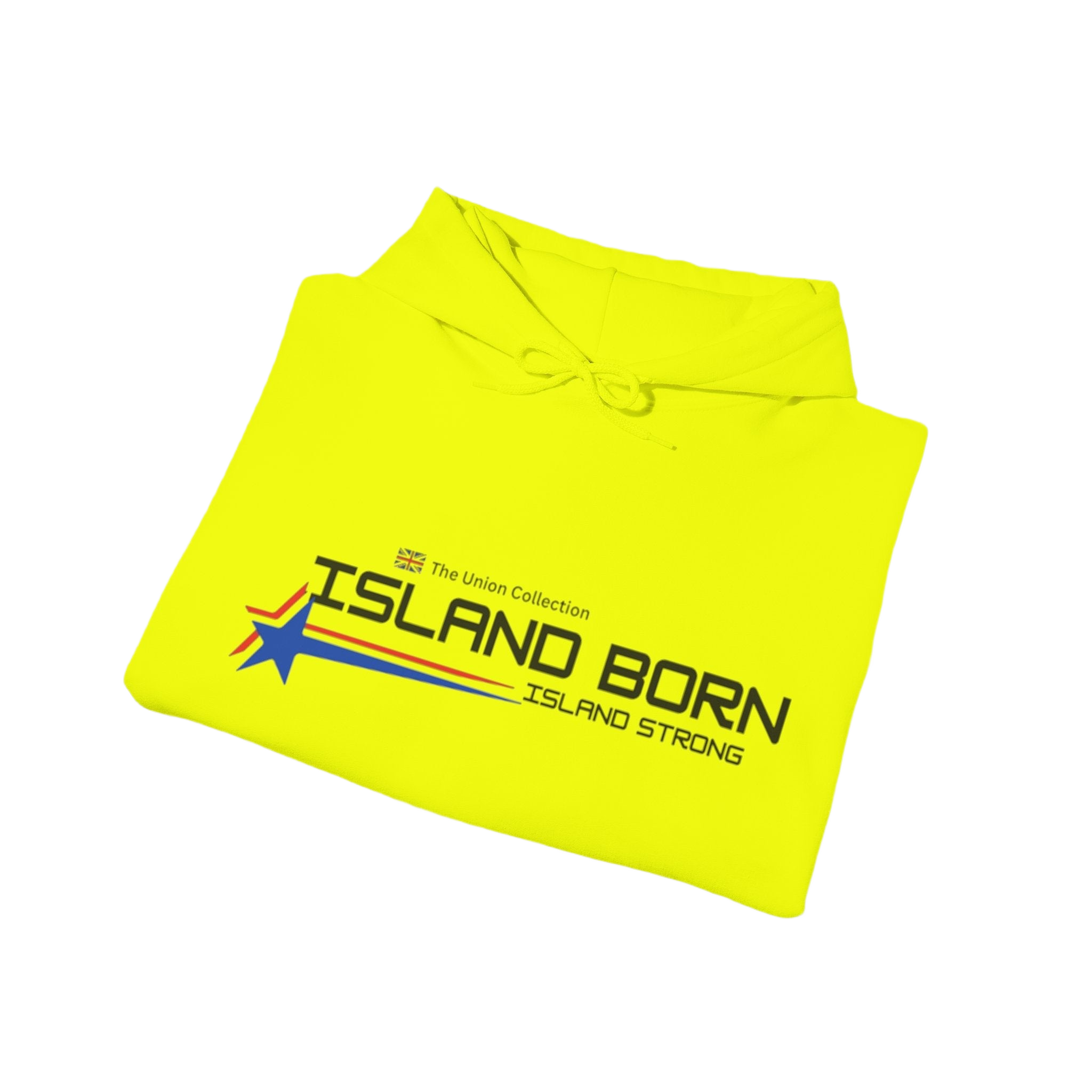 Island Born Hoodie | Island Strong Graphic Pullover | British Coastal Sweatshirt