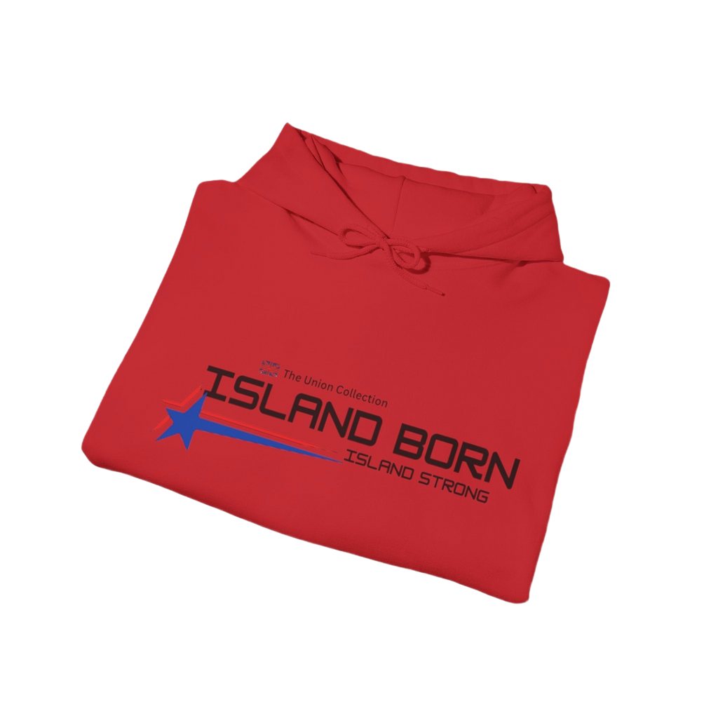 Island Born Hoodie | Island Strong Graphic Pullover | British Coastal Sweatshirt