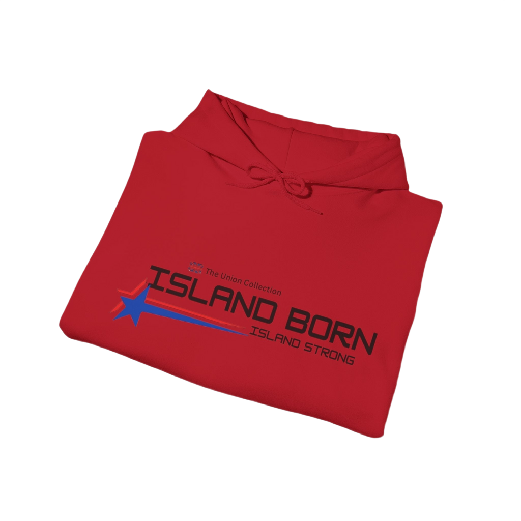Island Born Hoodie | Island Strong Graphic Pullover | British Coastal Sweatshirt
