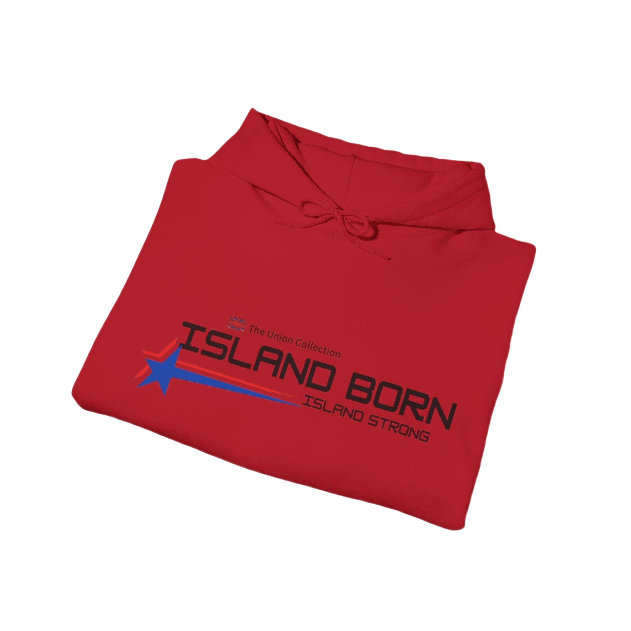 Island Born Hoodie | Island Strong Graphic Pullover | British Coastal Sweatshirt