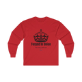 Forged In Union Crown Long Sleeve Tee | British Heritage Vintage Top | Crown Motif Political Shirt