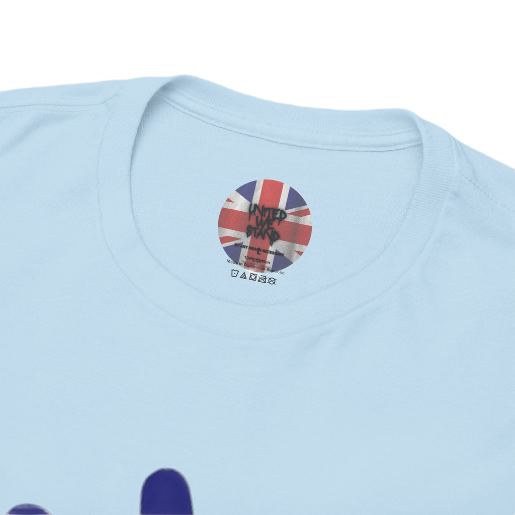 Patriotism Is Not Racism T-Shirt | Union Collection Blue Hand Design | British Statement Tee