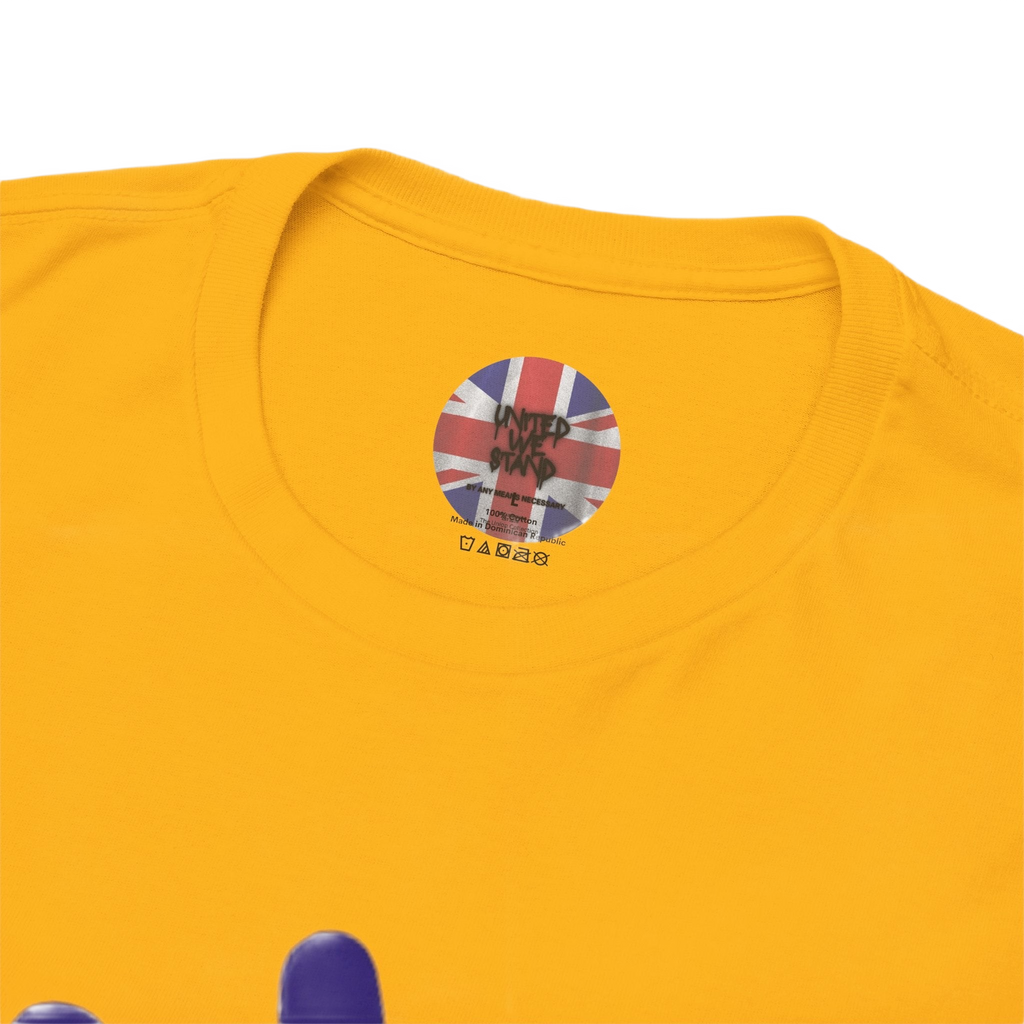 Patriotism Is Not Racism T-Shirt | Union Collection Blue Hand Design | British Statement Tee