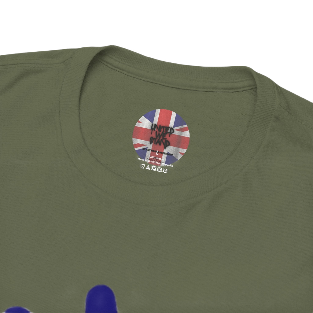 Patriotism Is Not Racism T-Shirt | Union Collection Blue Hand Design | British Statement Tee