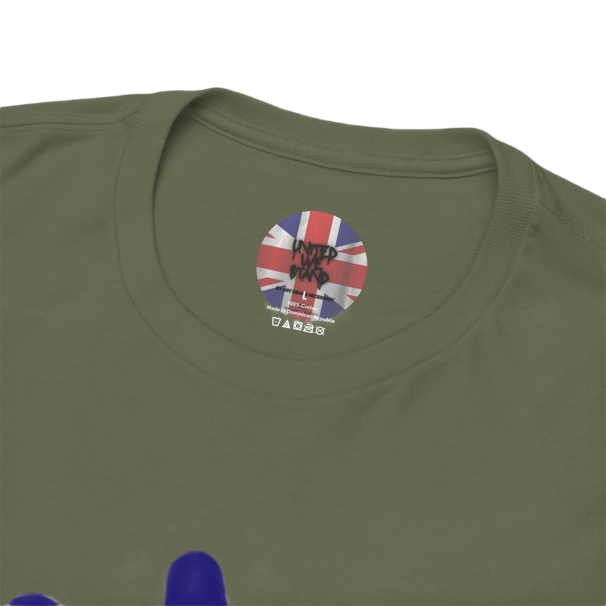 Patriotism Is Not Racism T-Shirt | Union Collection Blue Hand Design | British Statement Tee