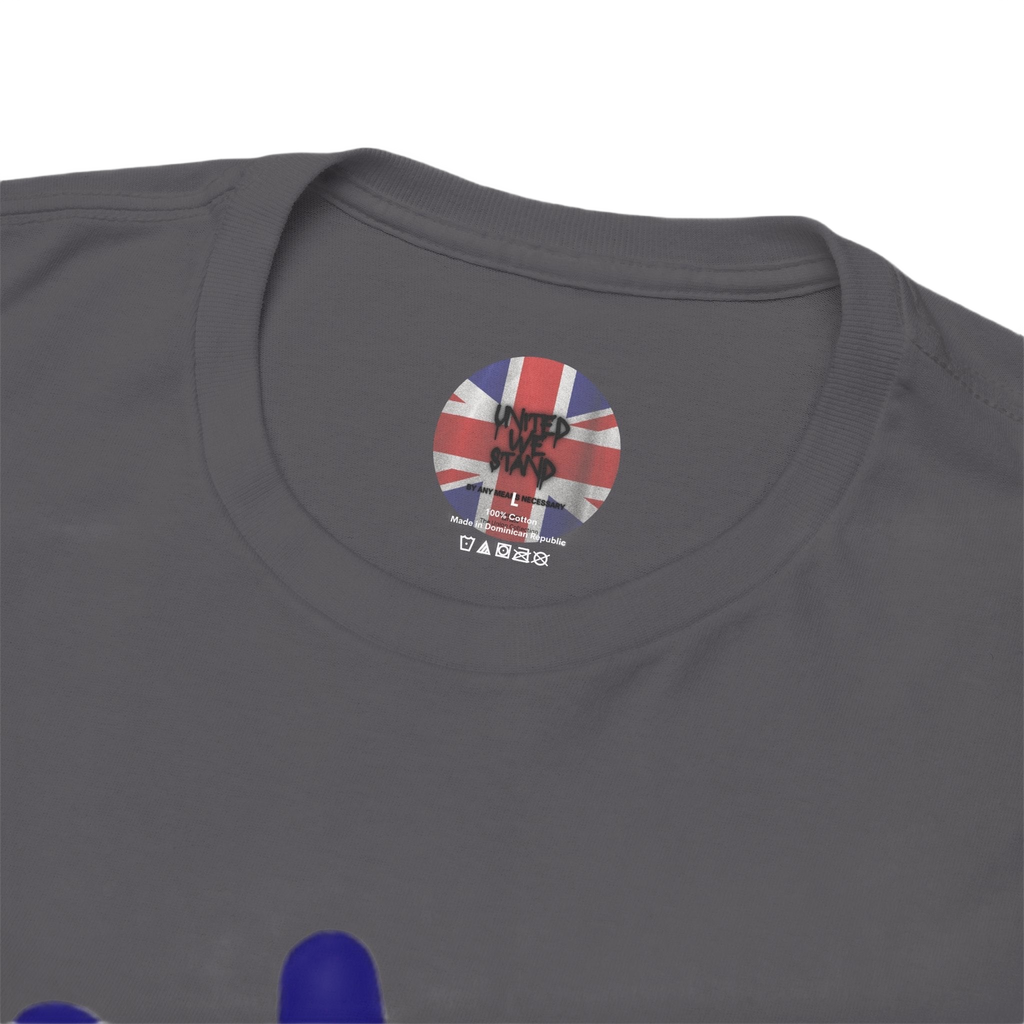 Patriotism Is Not Racism T-Shirt | Union Collection Blue Hand Design | British Statement Tee