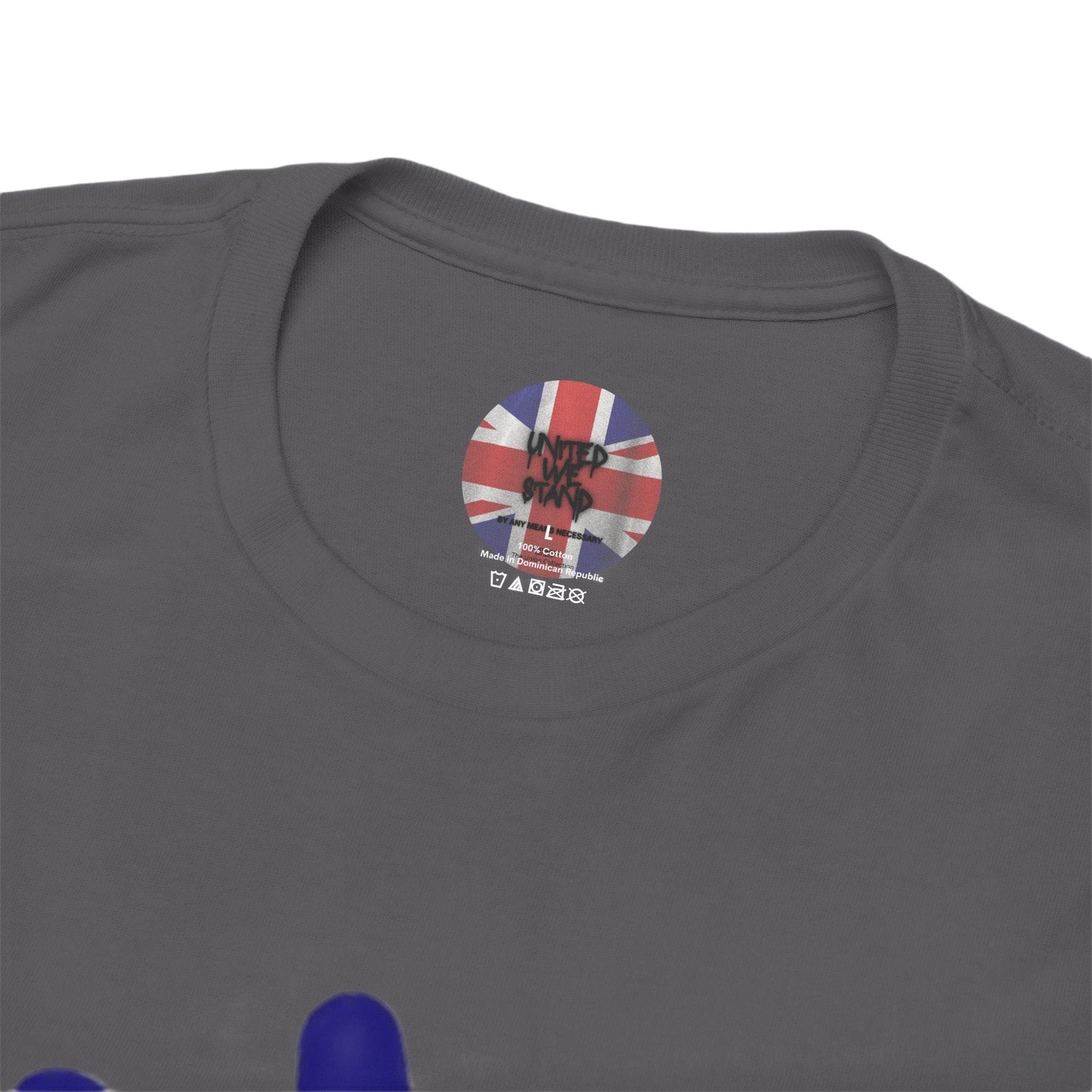 Patriotism Is Not Racism T-Shirt | Union Collection Blue Hand Design | British Statement Tee