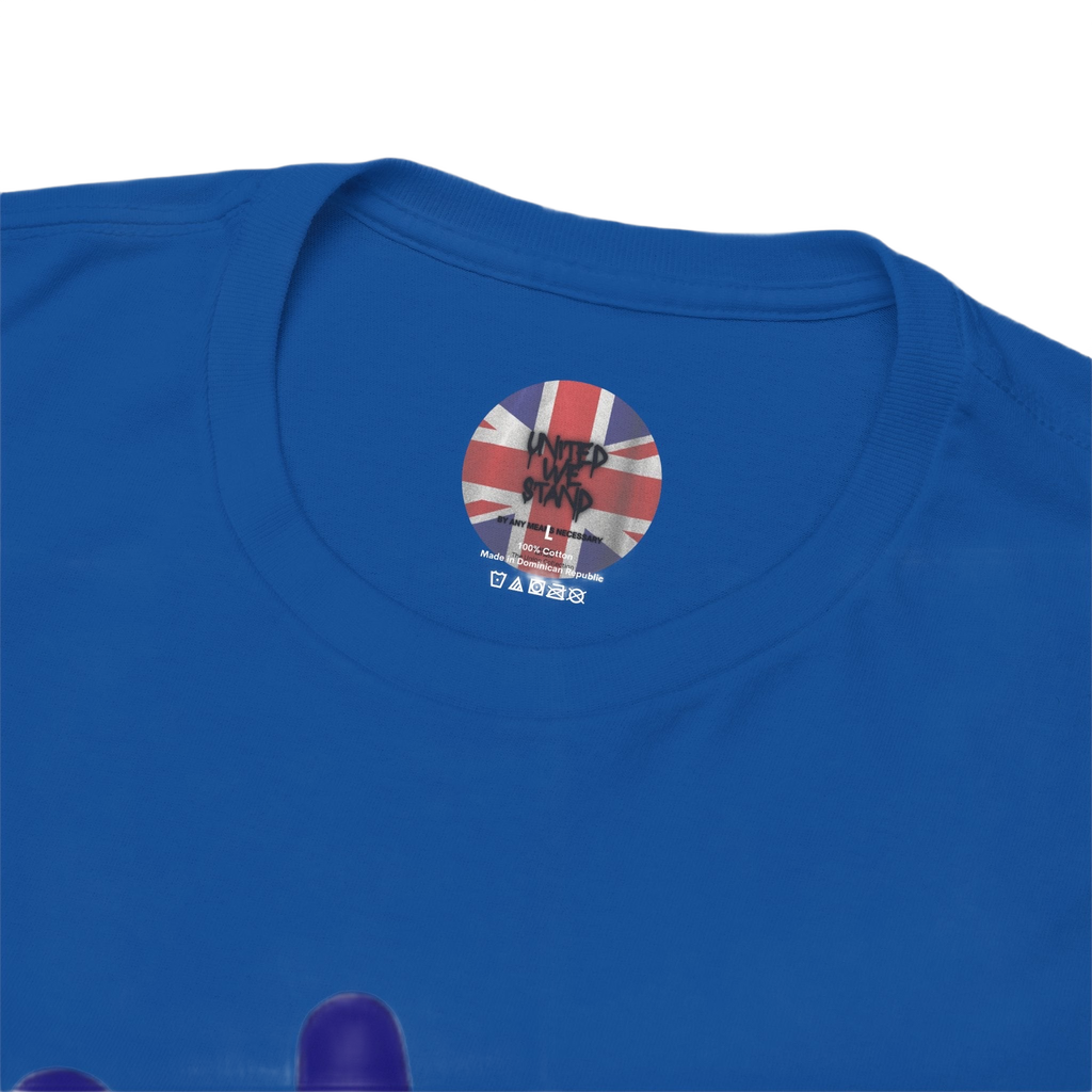 Patriotism Is Not Racism T-Shirt | Union Collection Blue Hand Design | British Statement Tee