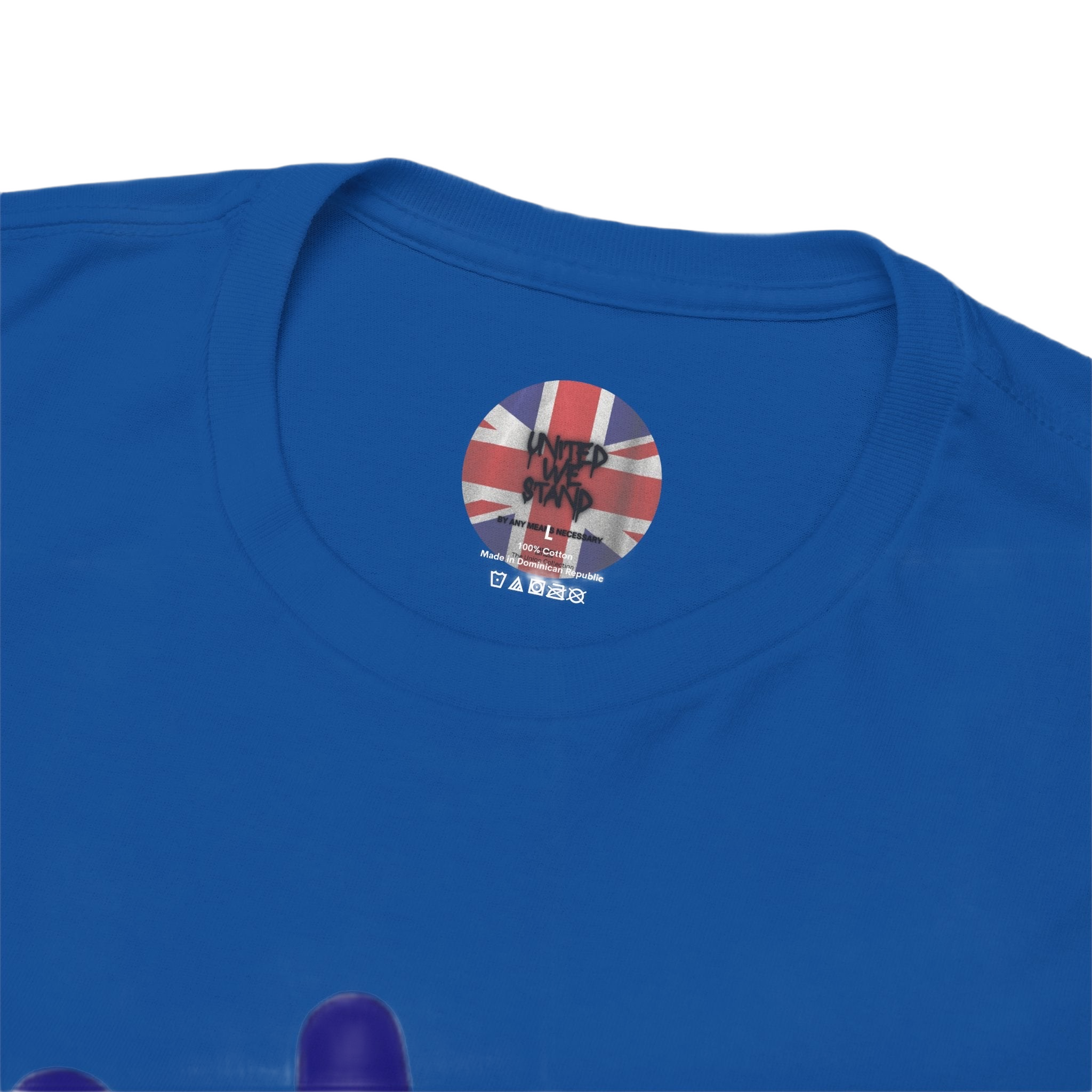 Patriotism Is Not Racism T-Shirt | Union Collection Blue Hand Design | British Statement Tee