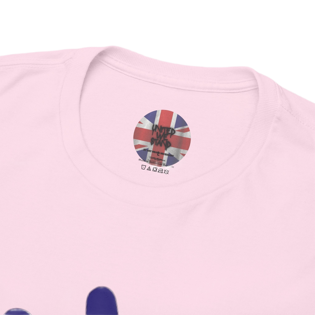 Patriotism Is Not Racism T-Shirt | Union Collection Blue Hand Design | British Statement Tee